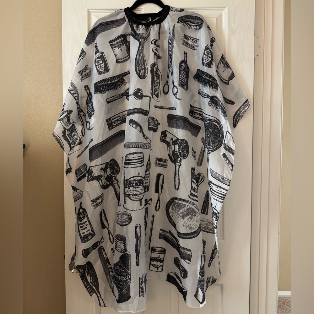 Vintage Barber Shop/Hair Salon Print Hair Cutting Cape